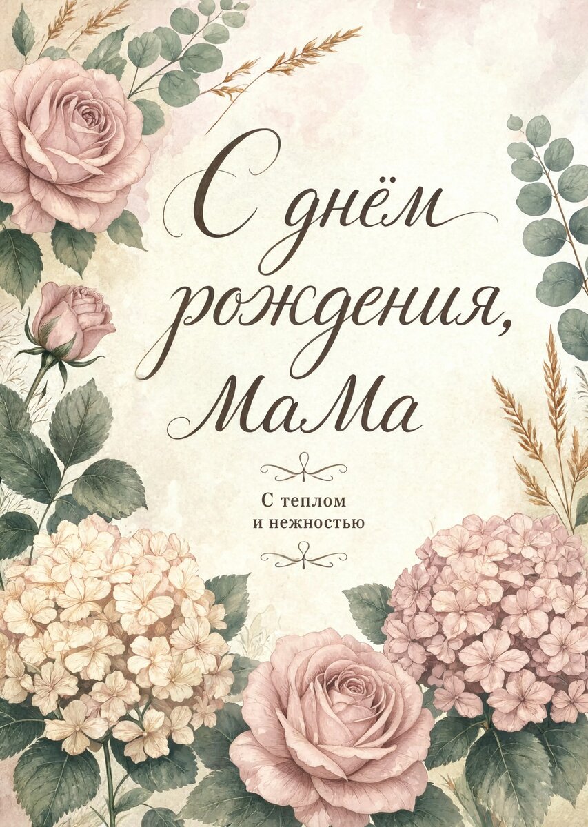 Открытка С Днем Рождения Мама #83