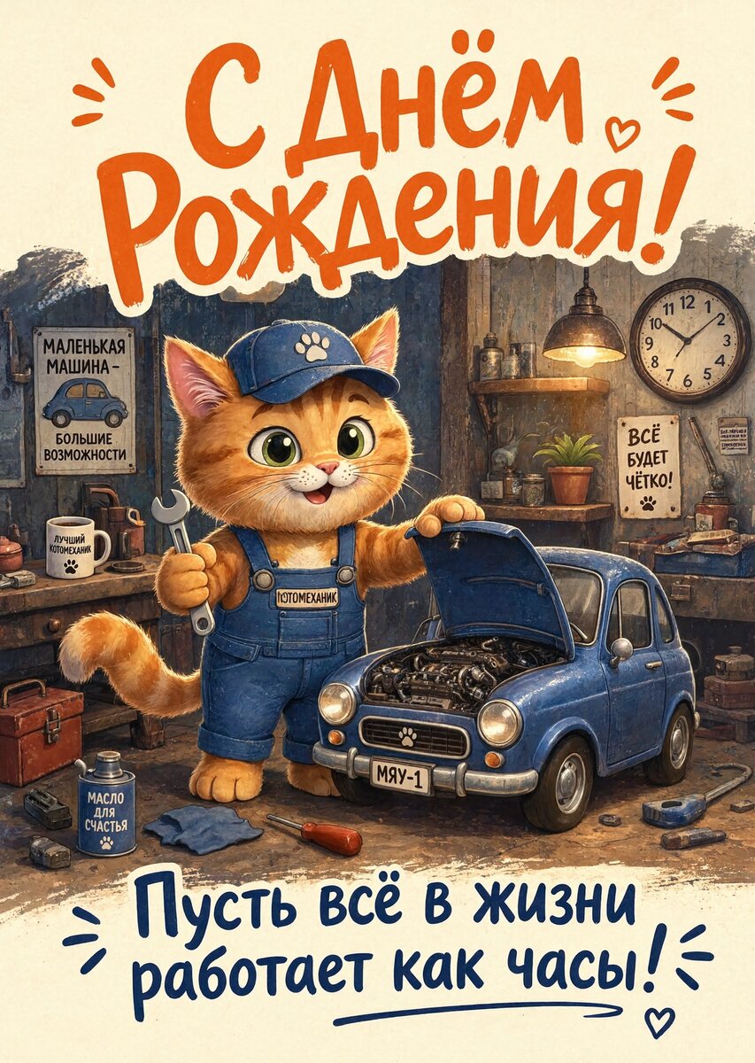 Открытка С днем рождения мужчине #10