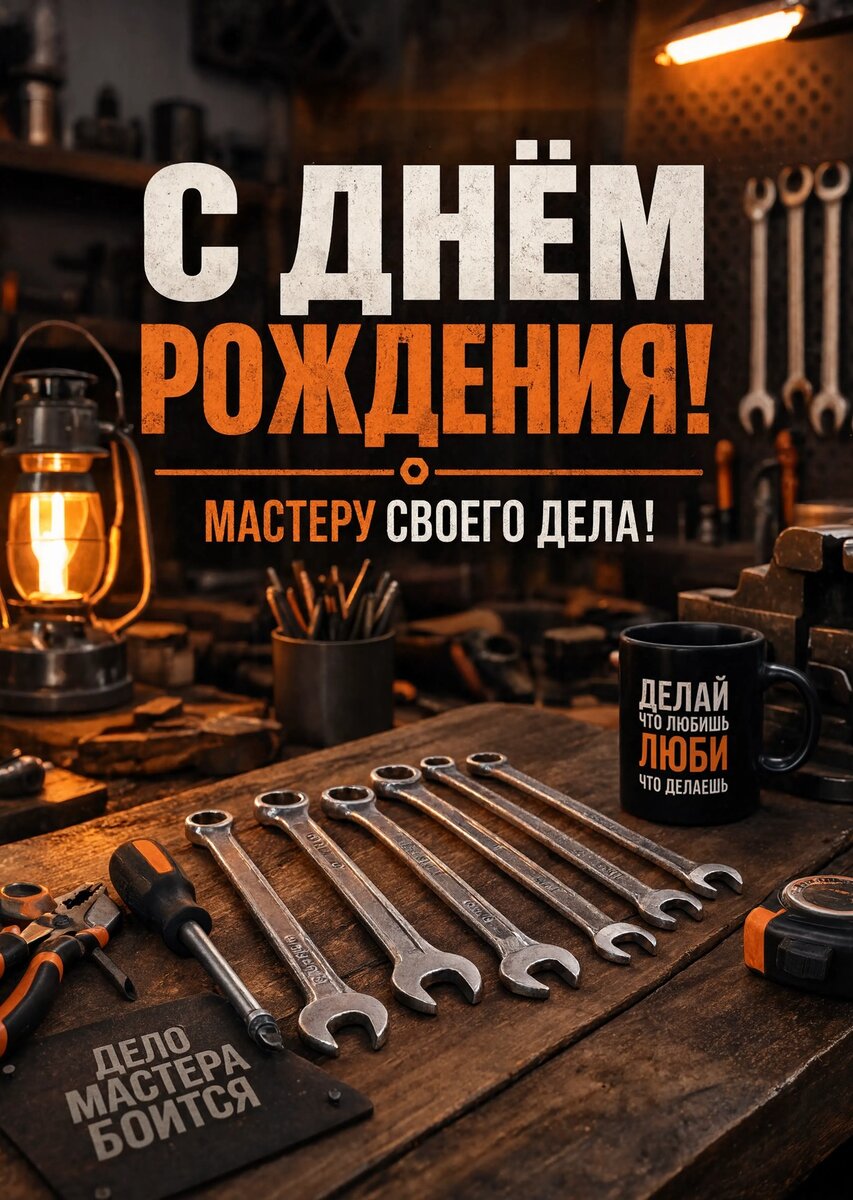 Открытка С днем рождения мужчине #38