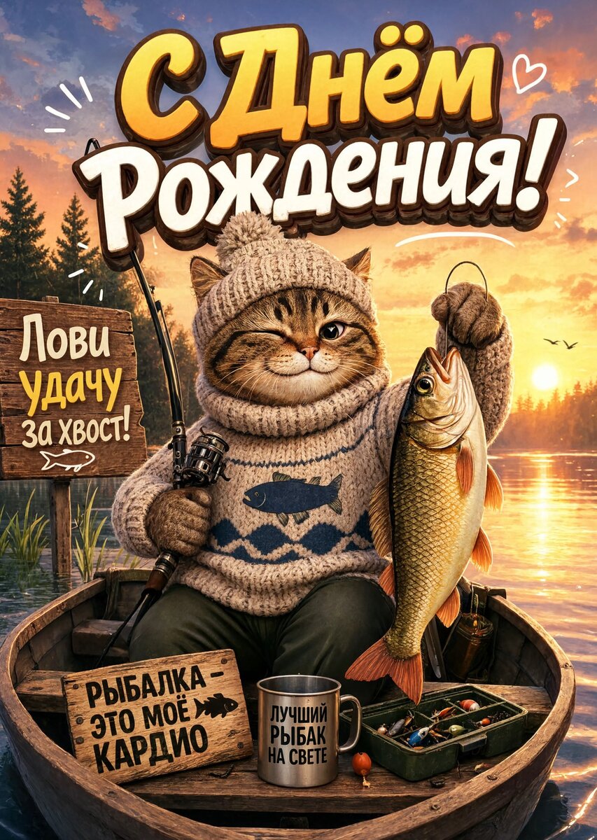 Открытка С днем рождения мужчине #40