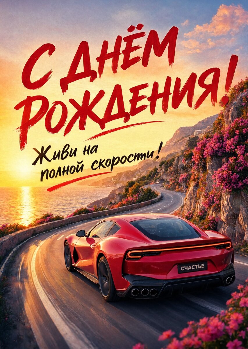 Открытка С днем рождения мужчине #47