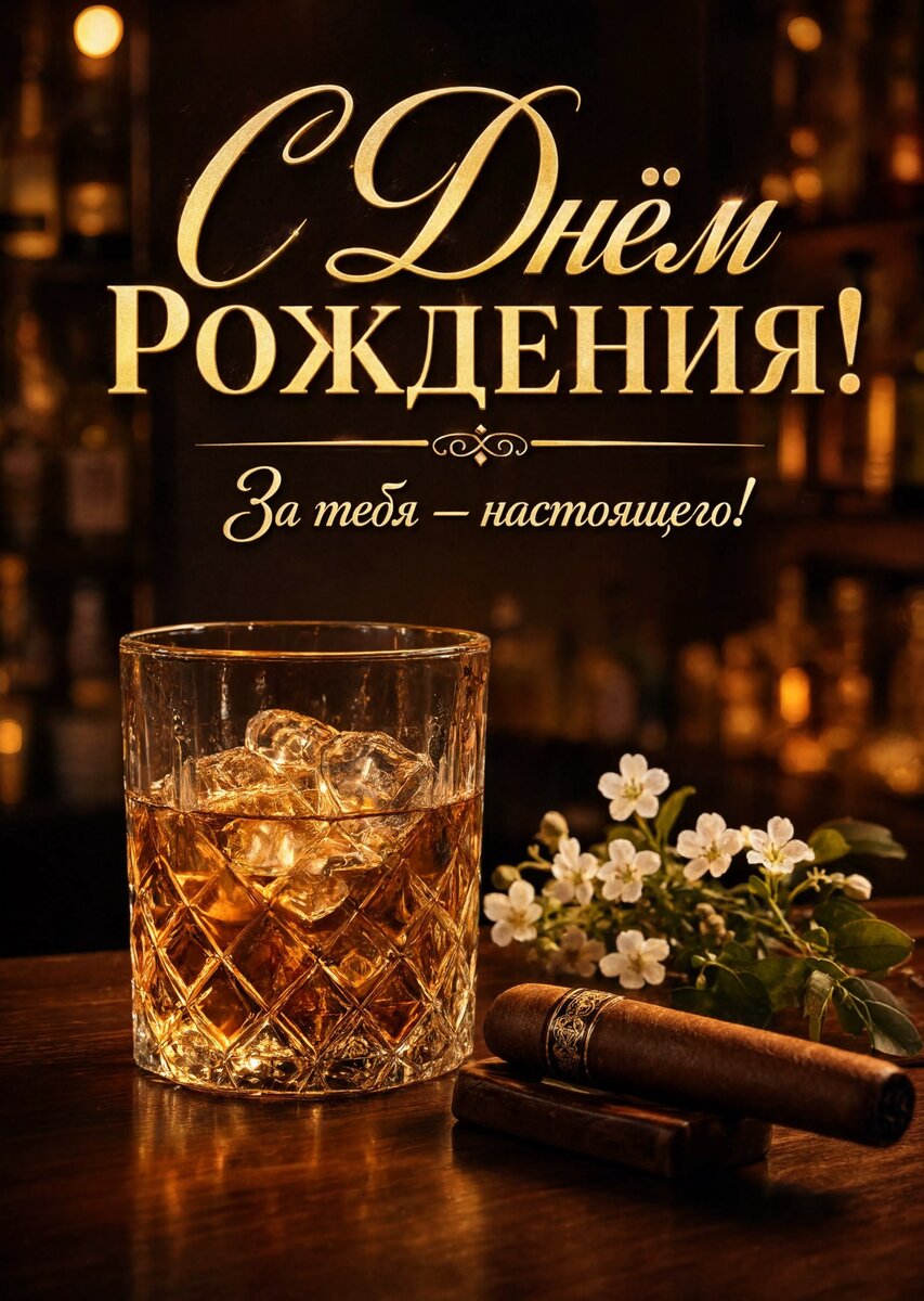 Открытка С днем рождения мужчине #48