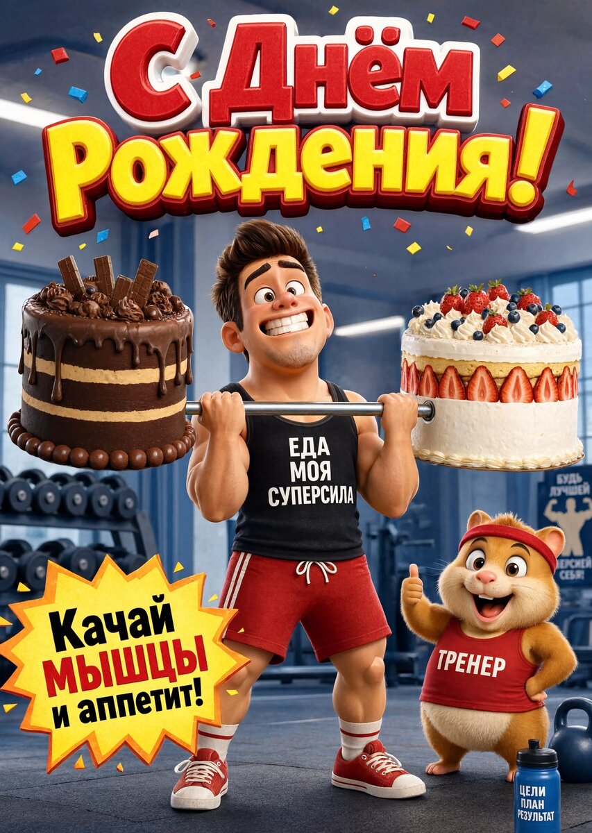 Открытка С днем рождения мужчине #49