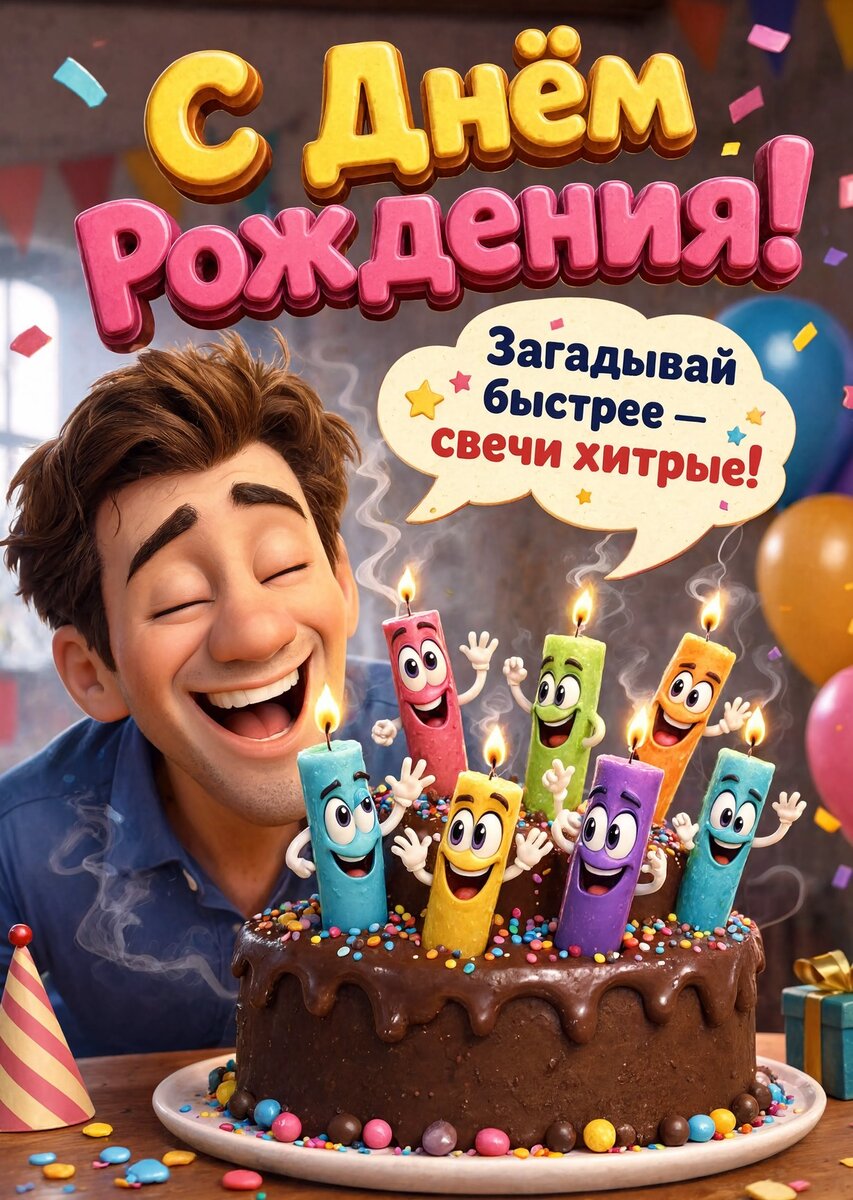 Открытка С днем рождения мужчине #51