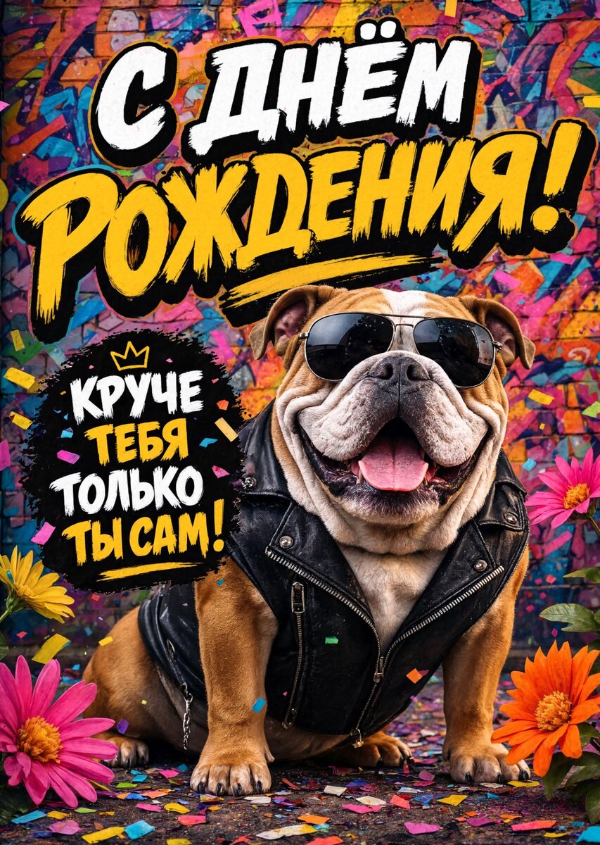 Открытка С днем рождения мужчине #51