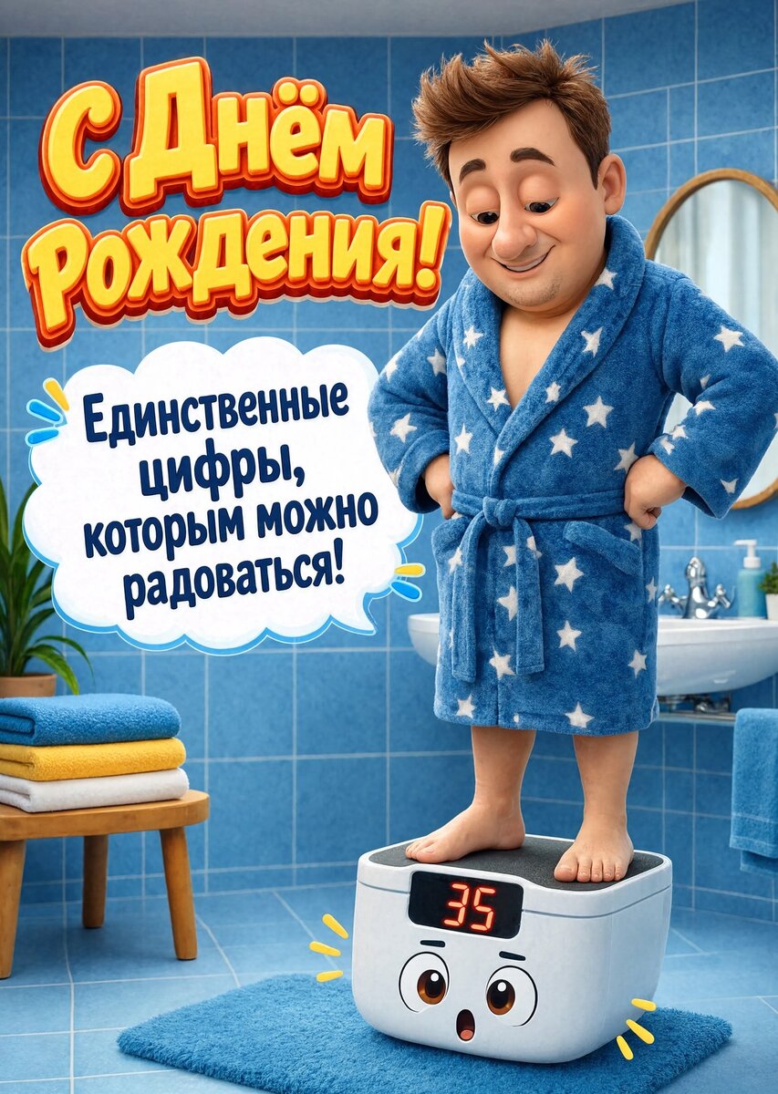 Открытка С днем рождения мужчине #52
