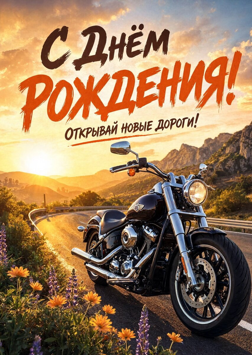 Открытка С днем рождения мужчине #55