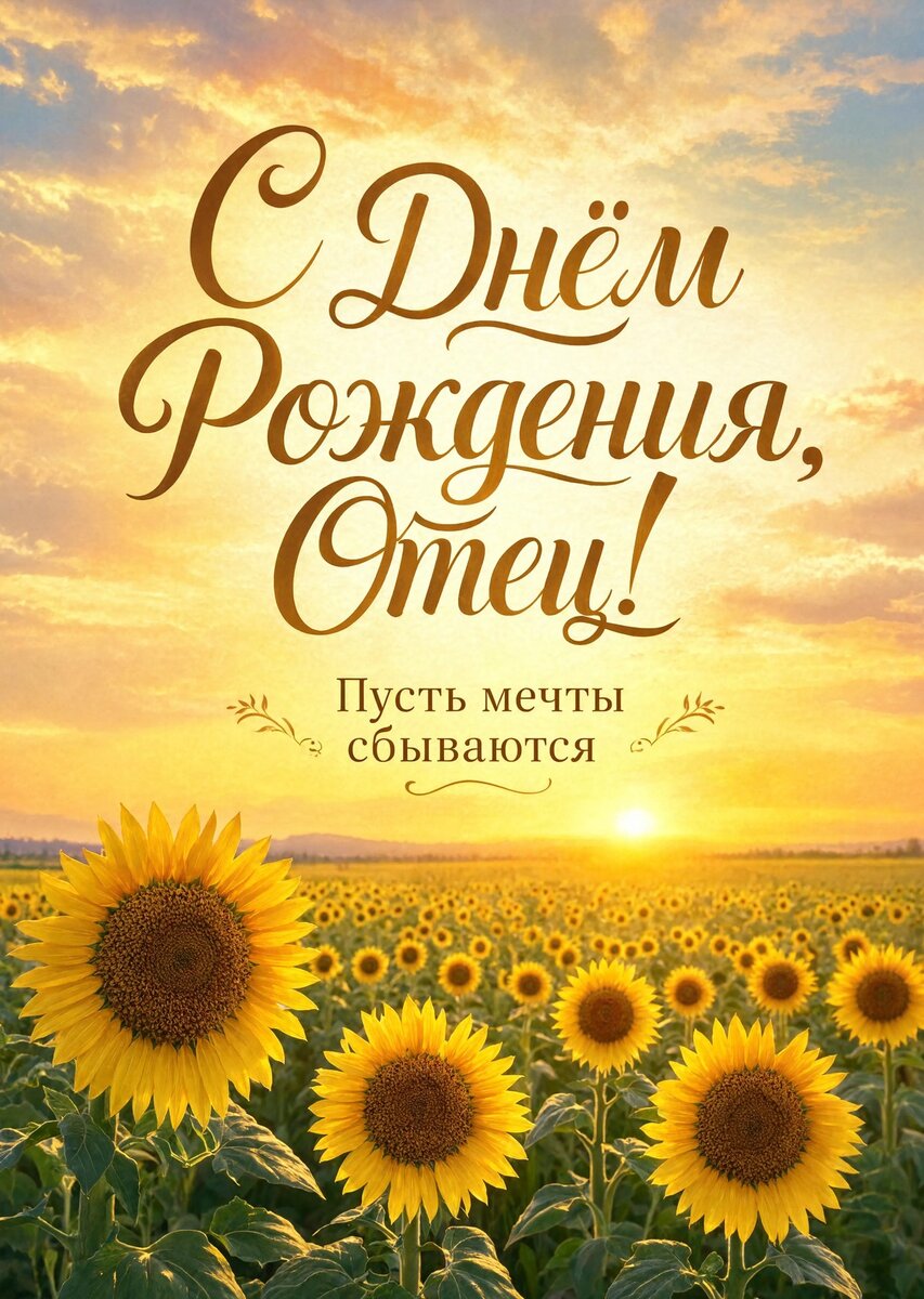 Открытка "С днём рождения папе" #116