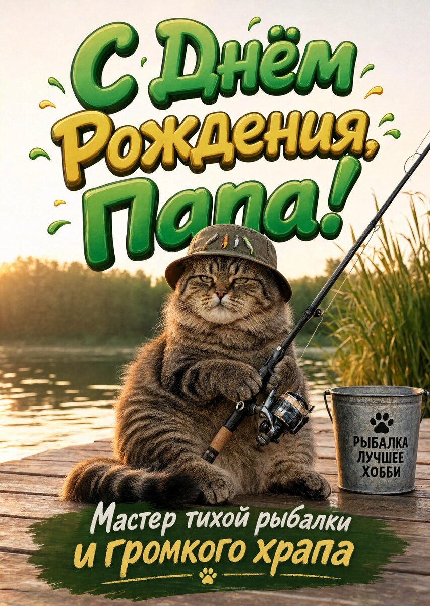 Открытка "С днём рождения папе" #72