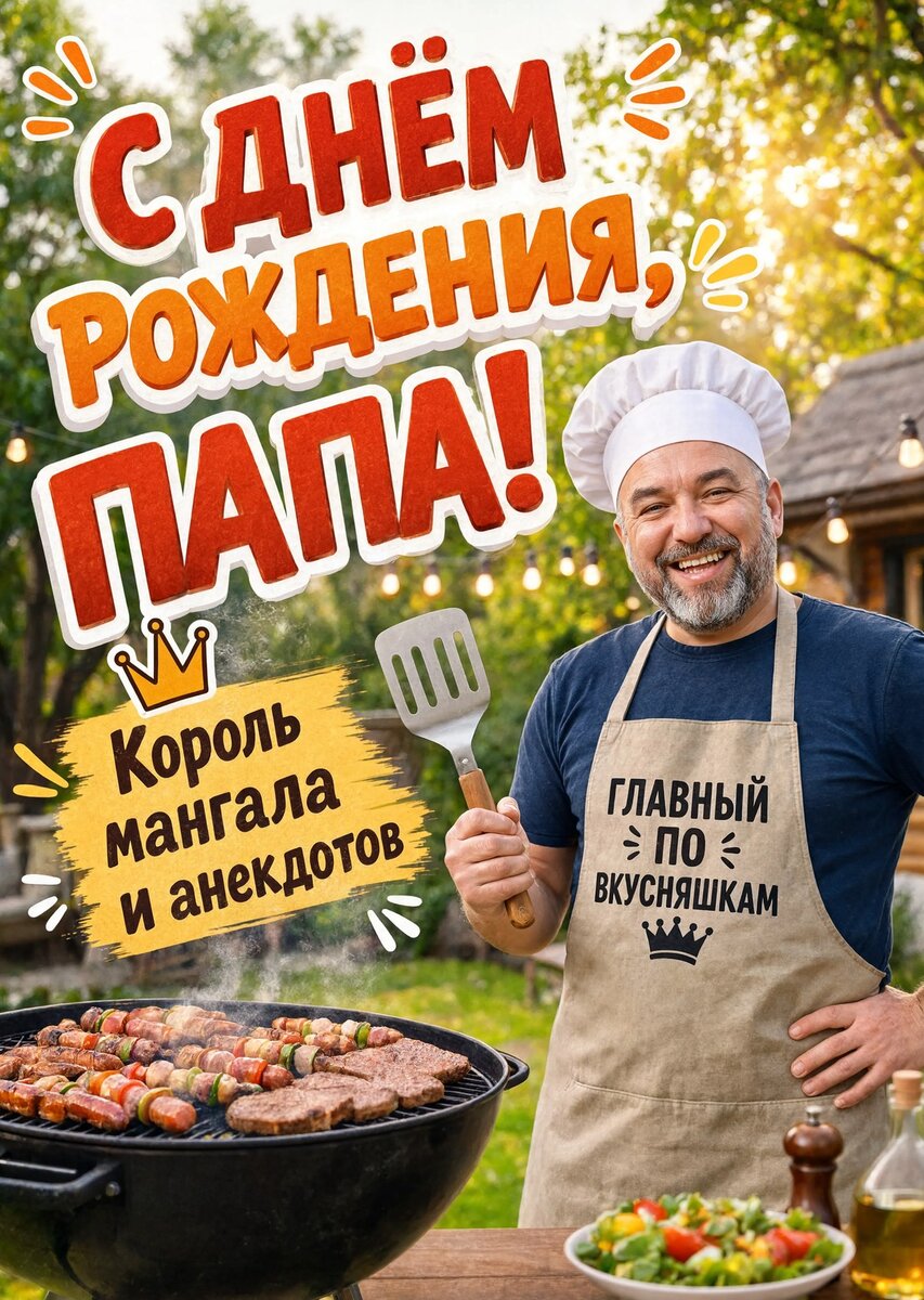 Открытка "С днём рождения папе" #94