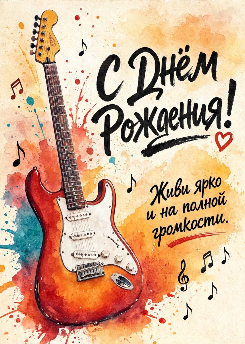 Открытка "С днём рождения парню" #11