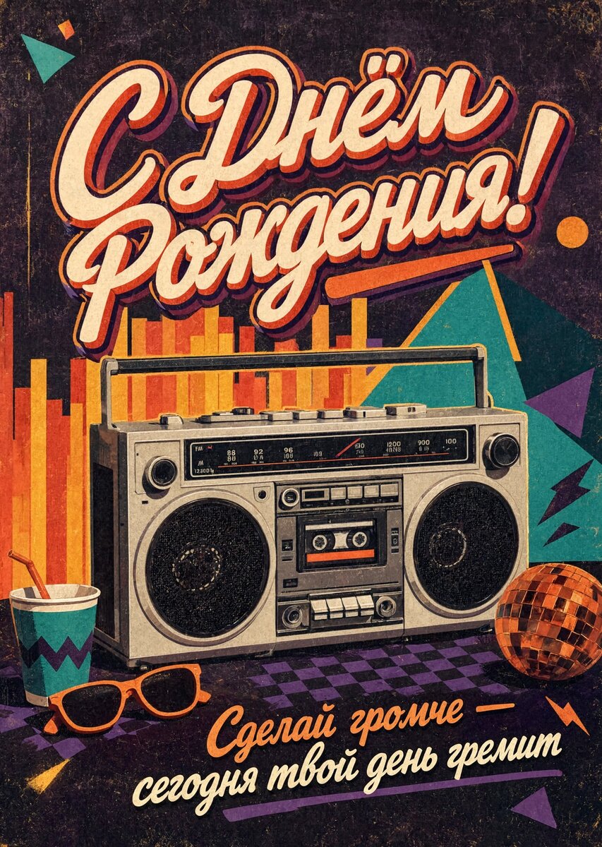 Открытка "С днём рождения парню" #16
