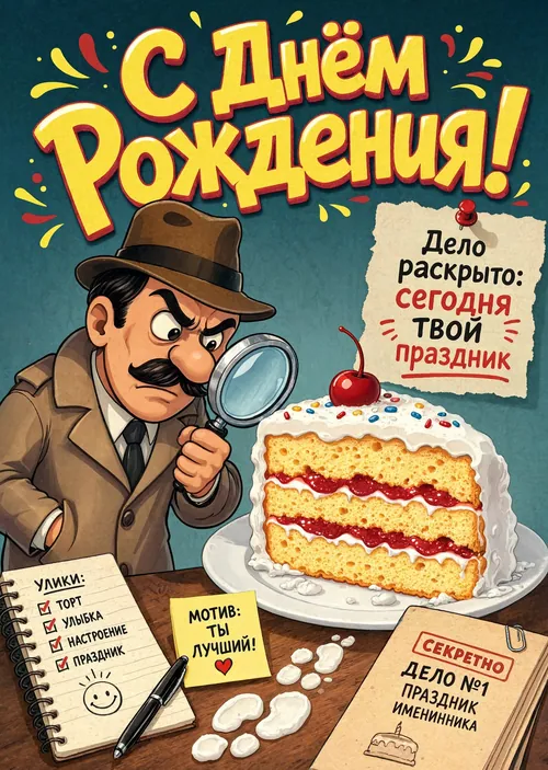 Открытка "С днём рождения парню" #44