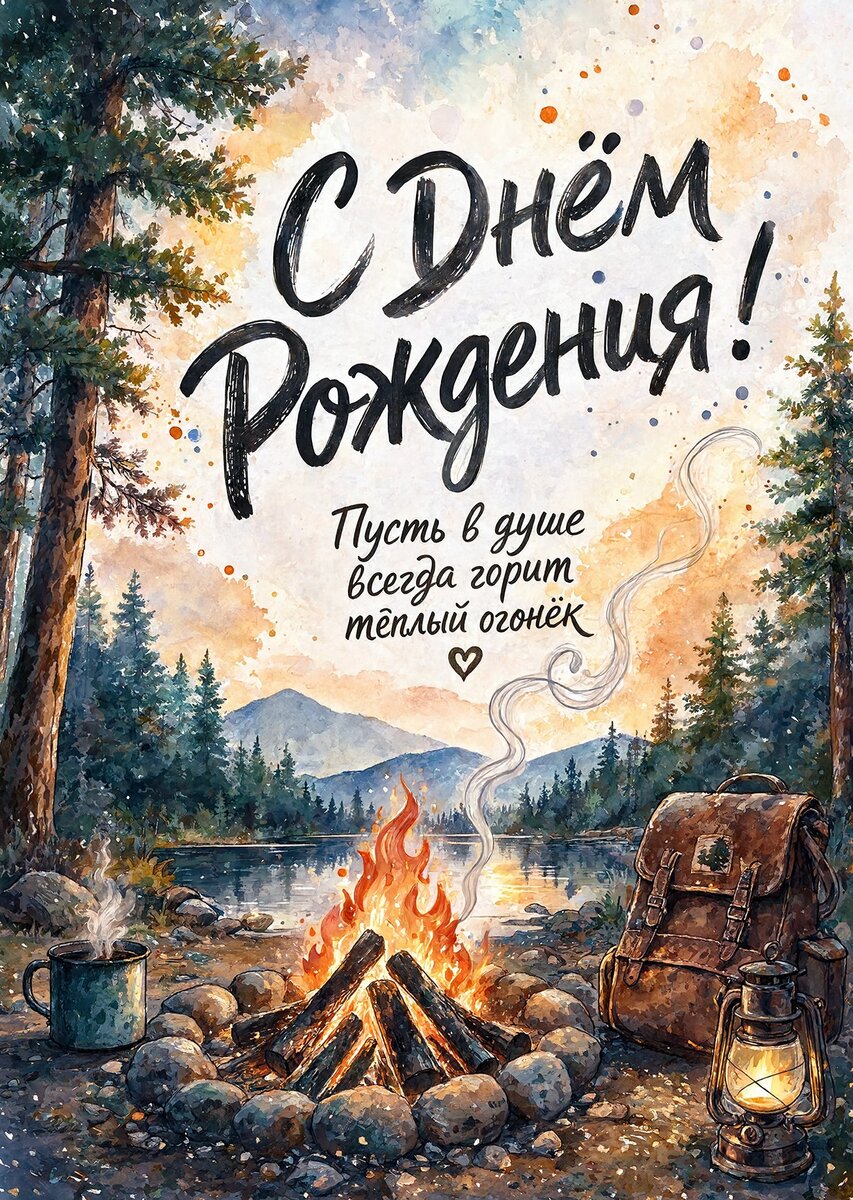 Открытка "С днём рождения парню" #5