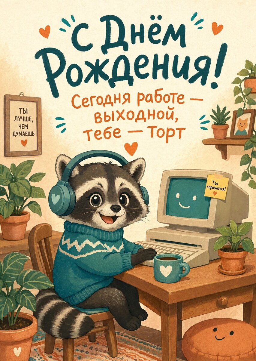Открытка "С днём рождения парню" #58