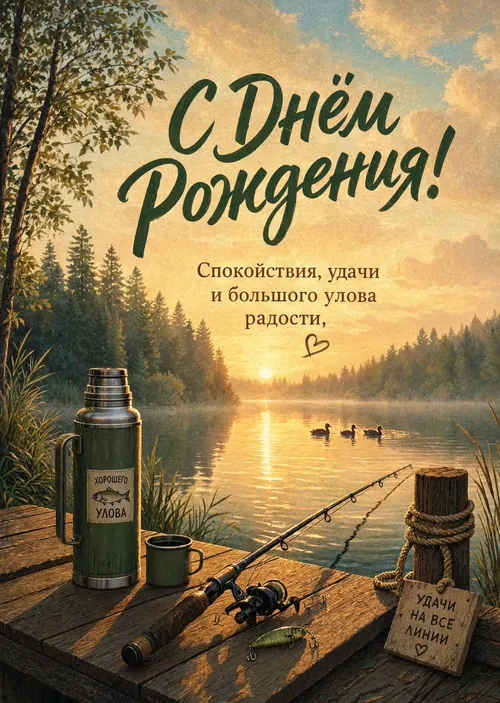 Открытка "С днём рождения парню" #69