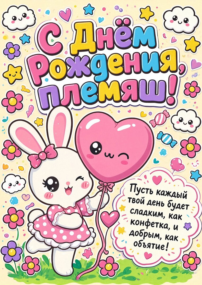 Открытка "С днем рождения пемяннику" #17