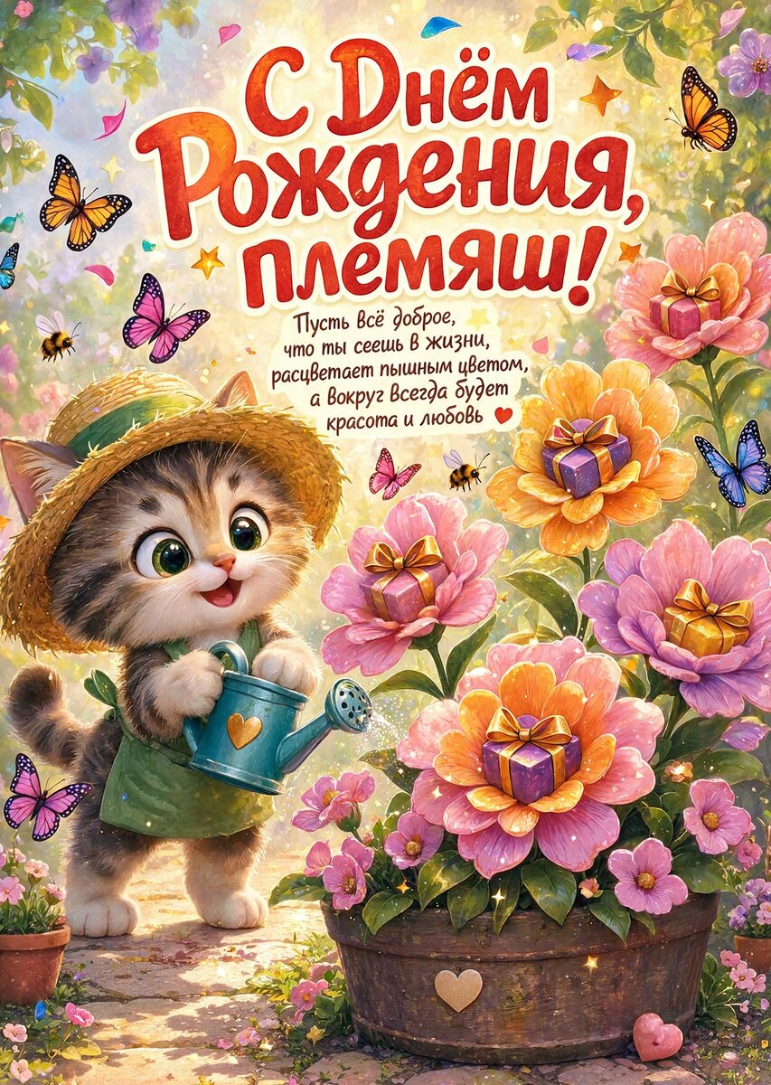 Открытка "С днем рождения пемяннику" #3