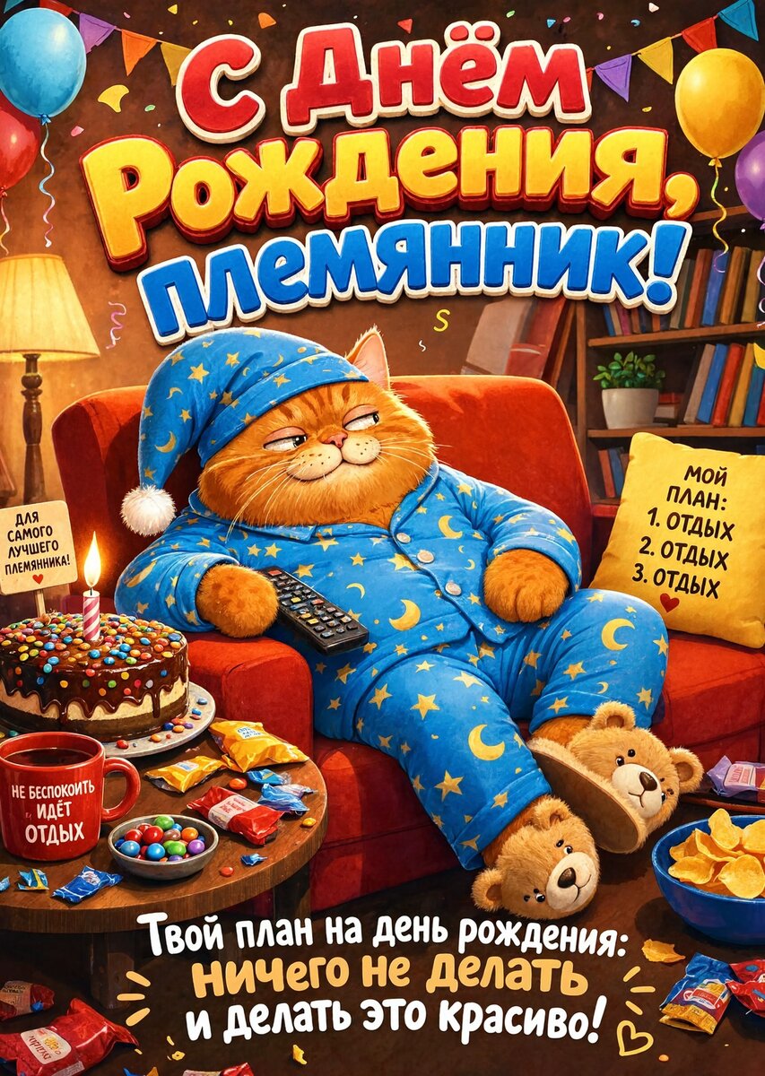 Открытка "С днем рождения пемяннику" #39