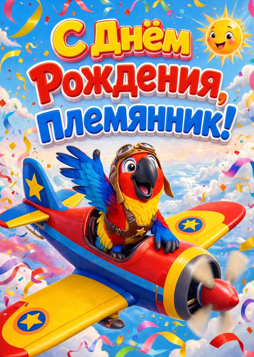 Открытка "С днем рождения пемяннику" #41