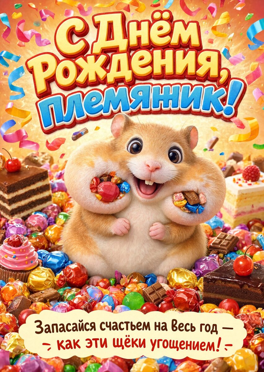 Открытка "С днем рождения пемяннику" #56