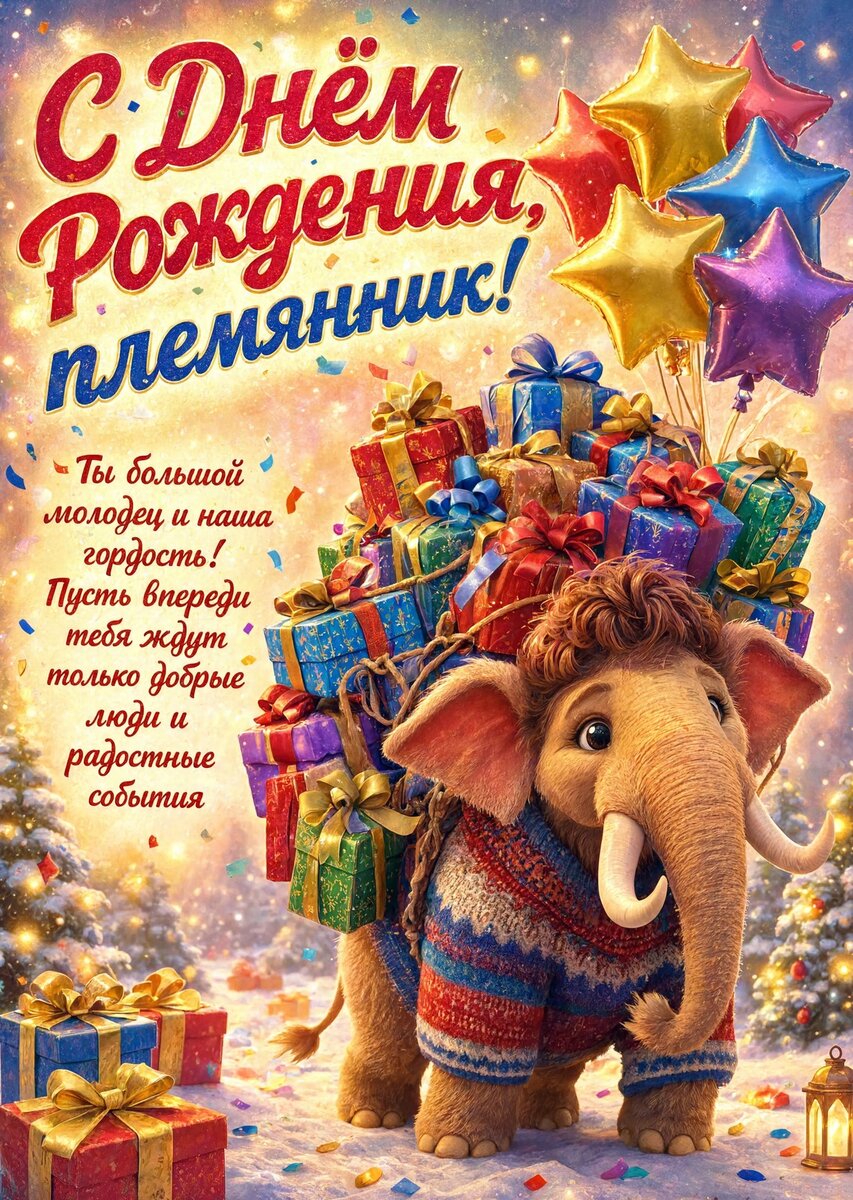 Открытка "С днем рождения пемяннику" #73
