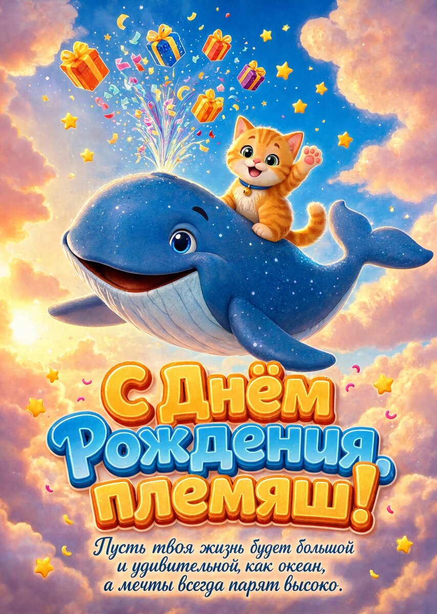 Открытка "С днем рождения пемяннику" #74