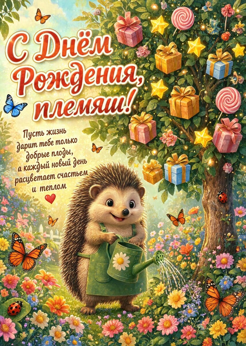 Открытка "С днем рождения пемяннику" #84