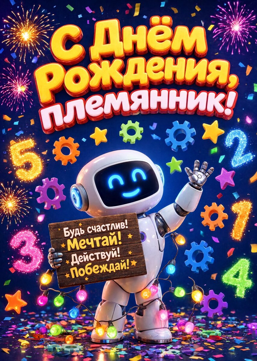 Открытка "С днем рождения пемяннику" #91