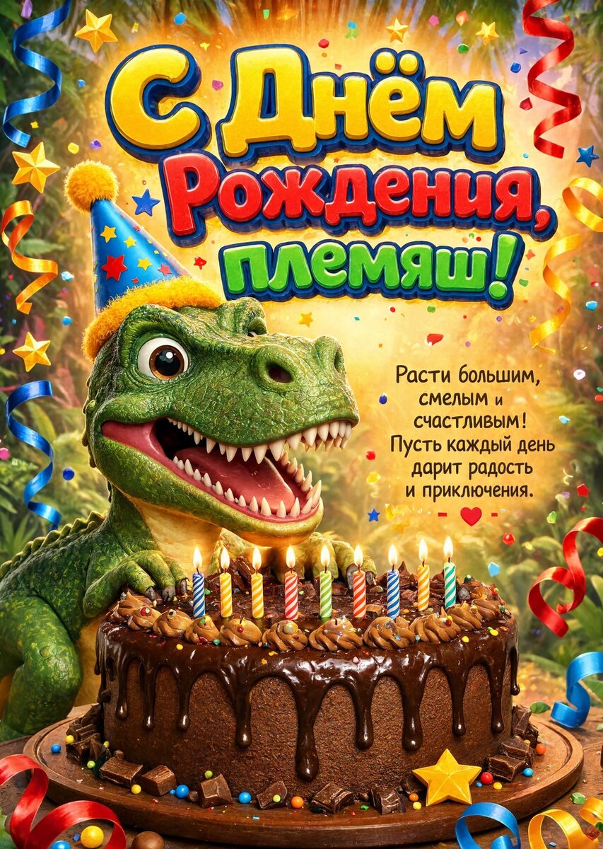 Открытка "С днем рождения пемяннику" #93