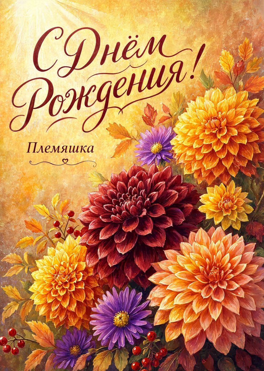 Открытка "С днем рождения племяннице" #13