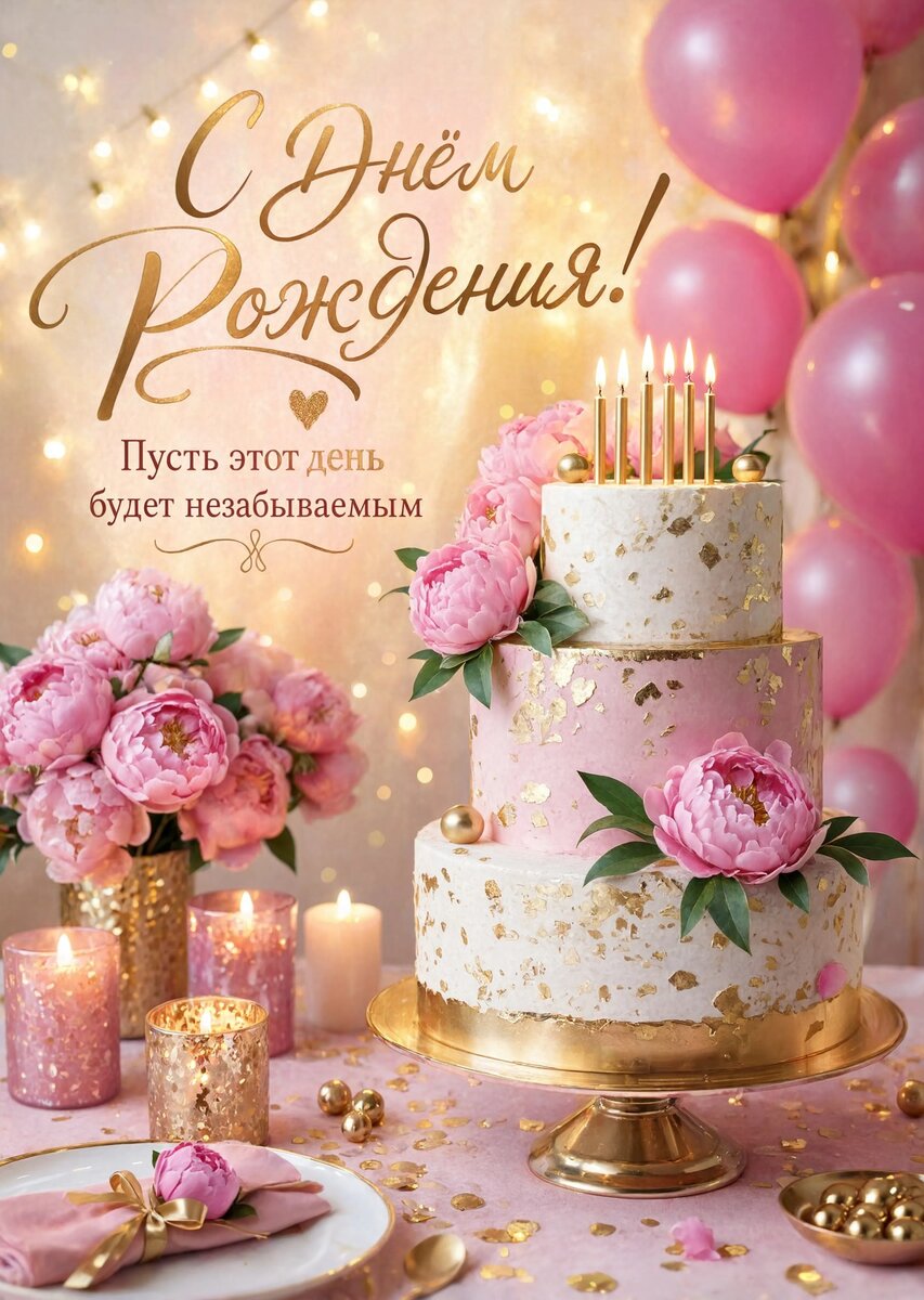 Открытка "С днем рождения племяннице" #17