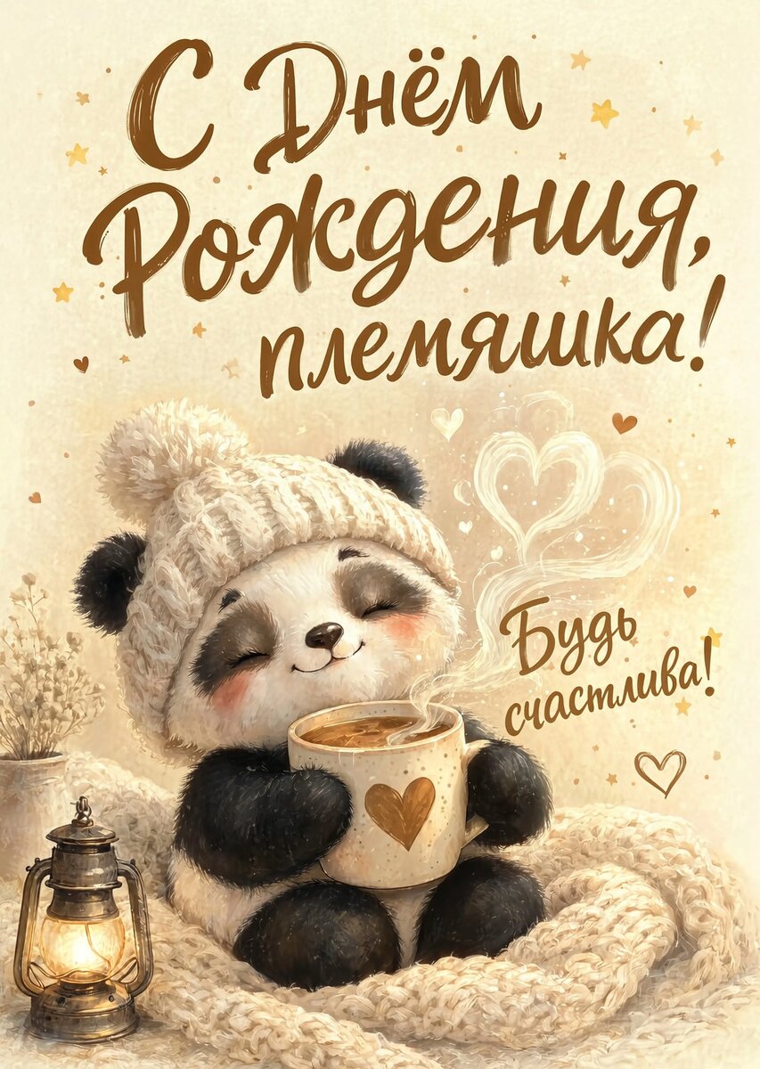 Открытка "С днем рождения племяннице" #2