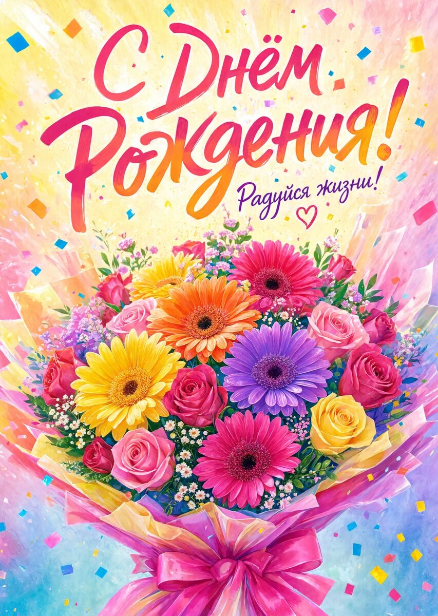Открытка "С днем рождения племяннице" #27