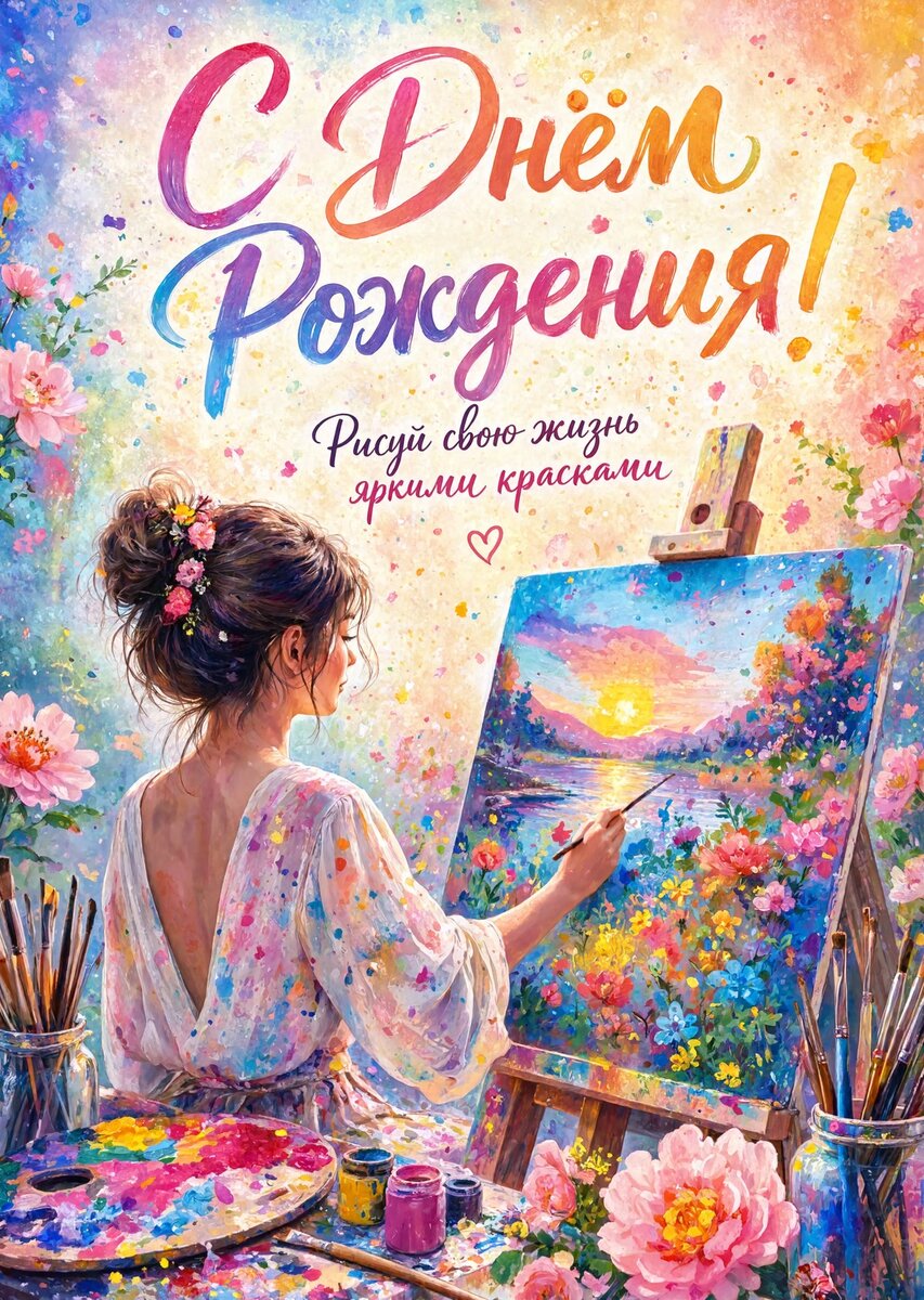 Открытка "С днем рождения племяннице" #36