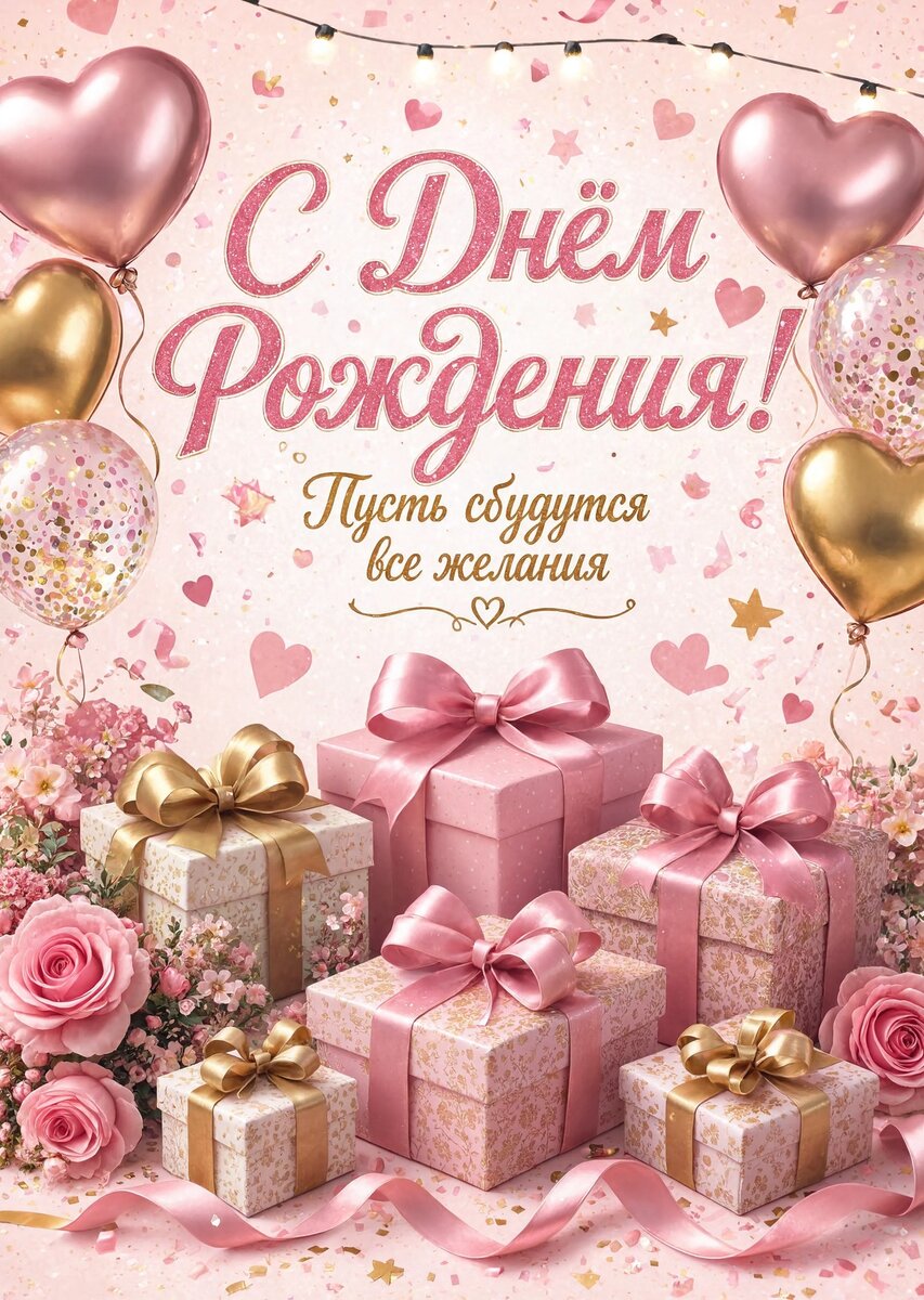 Открытка "С днем рождения племяннице" #39