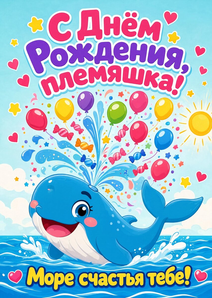 Открытка "С днем рождения племяннице" #44