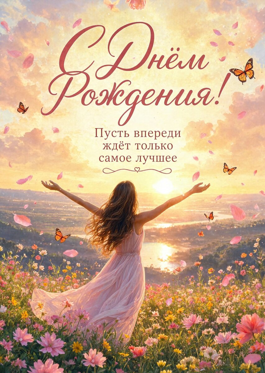 Открытка "С днем рождения племяннице" #54