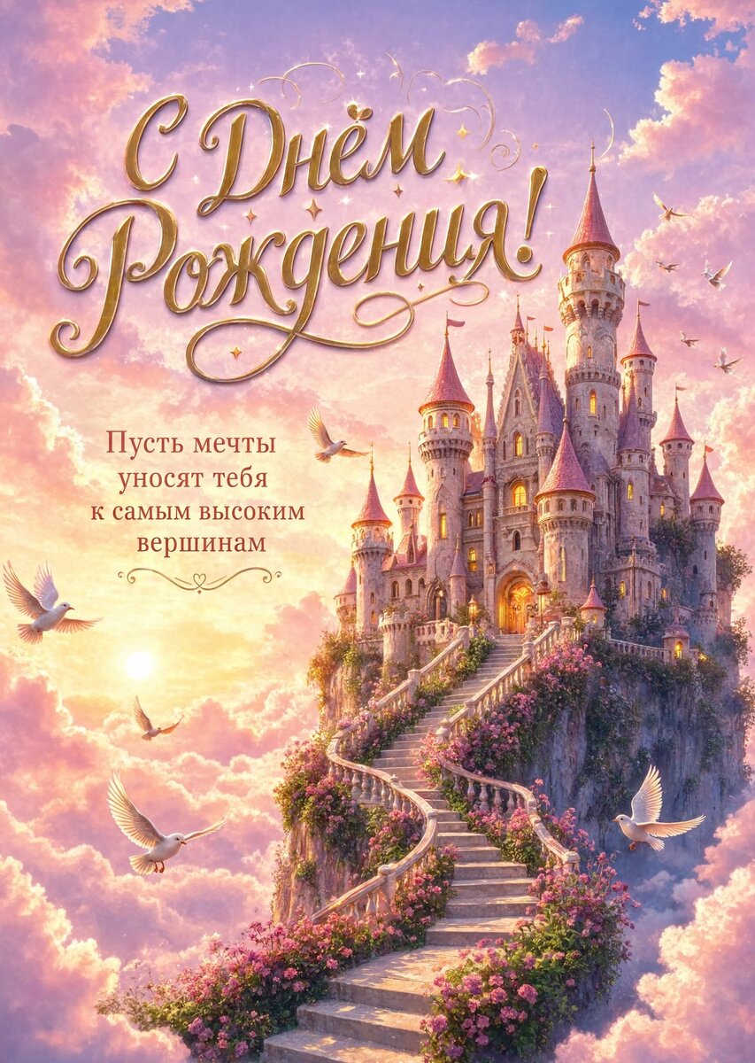 Открытка "С днем рождения племяннице" #65