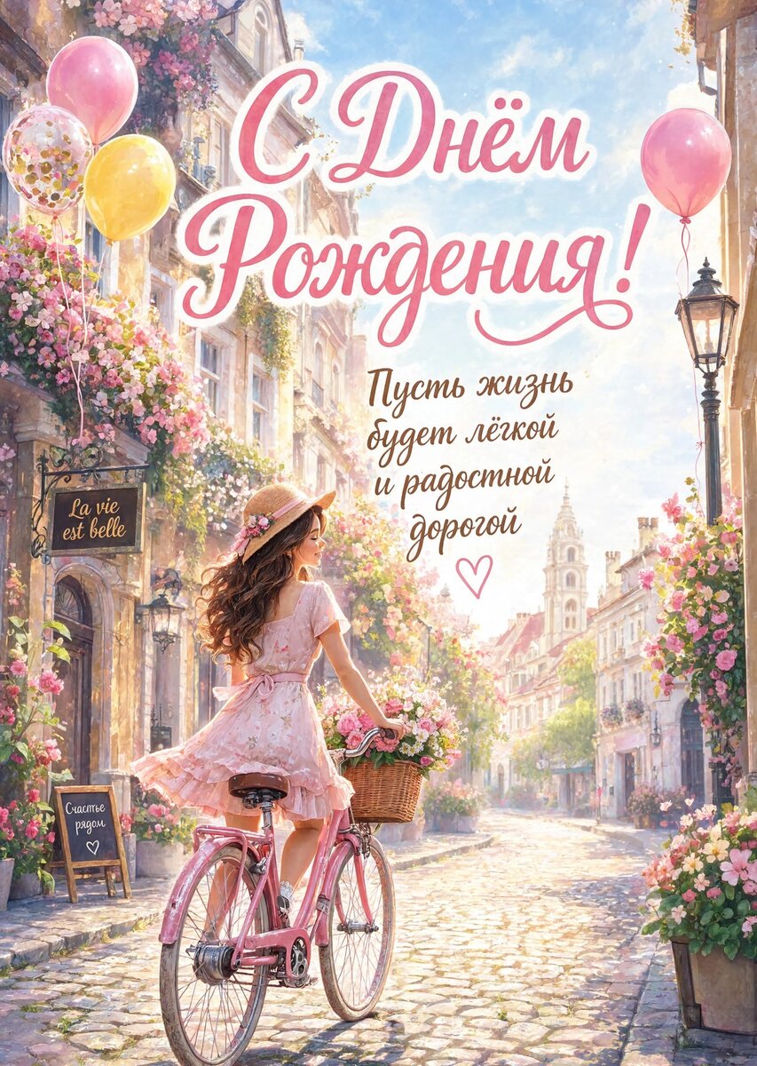 Открытка "С днем рождения племяннице" #69