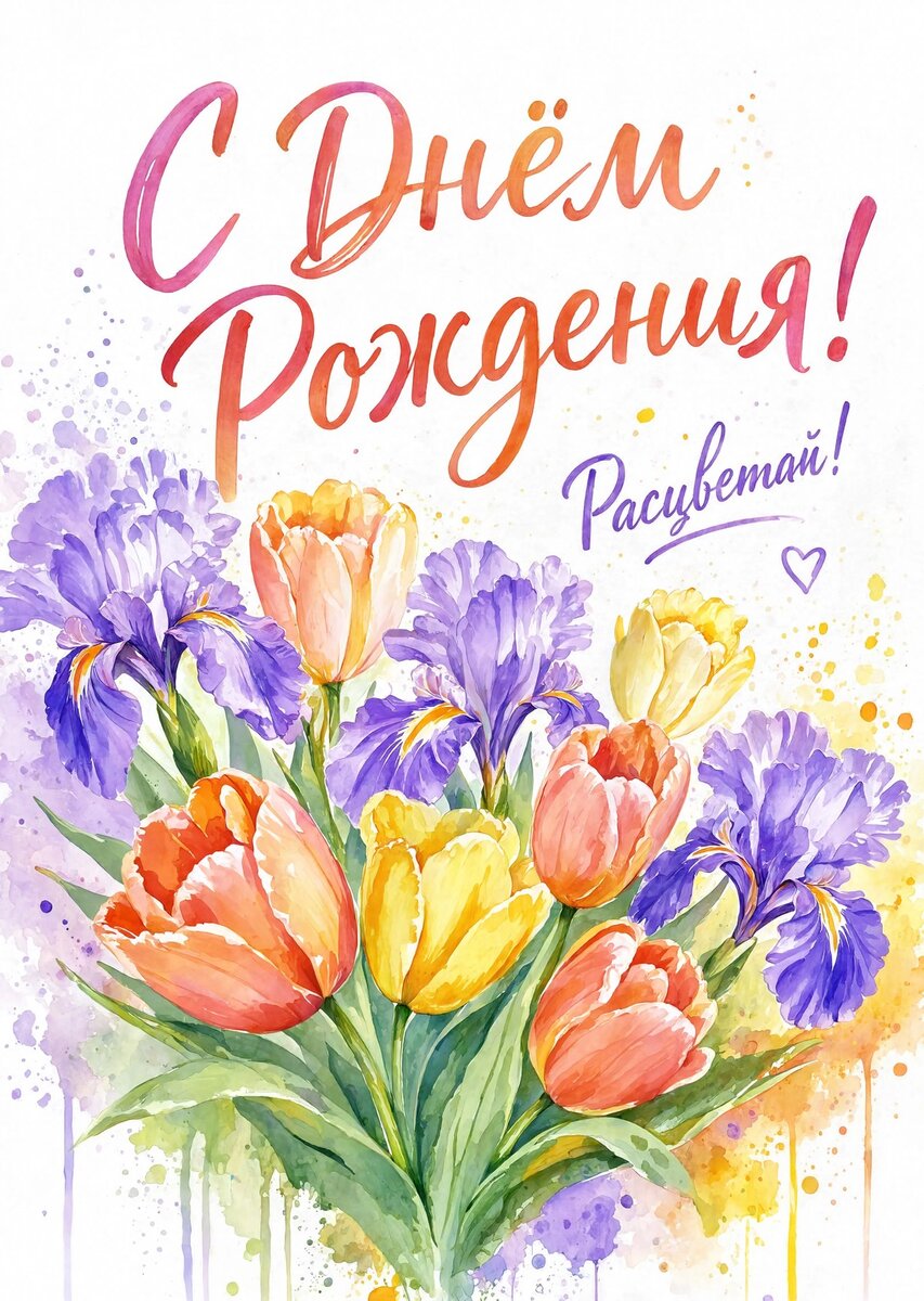 Открытка "С днем рождения племяннице" #80