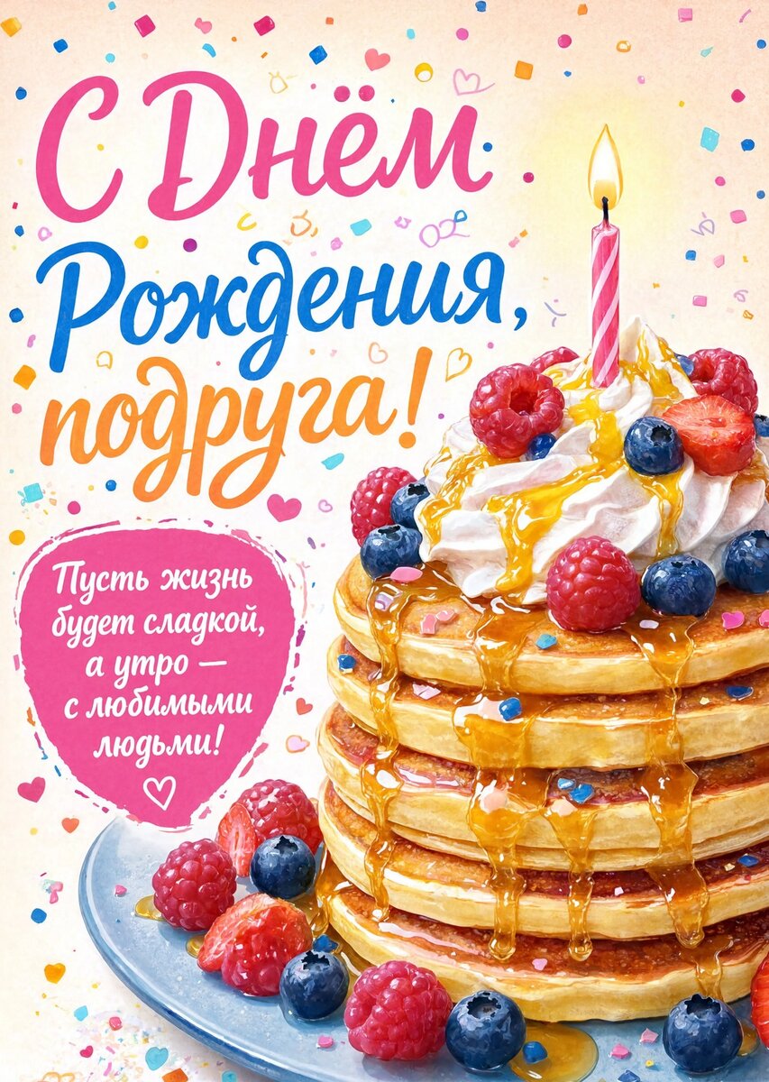 Открытка С Днём Рождения Подруга #18