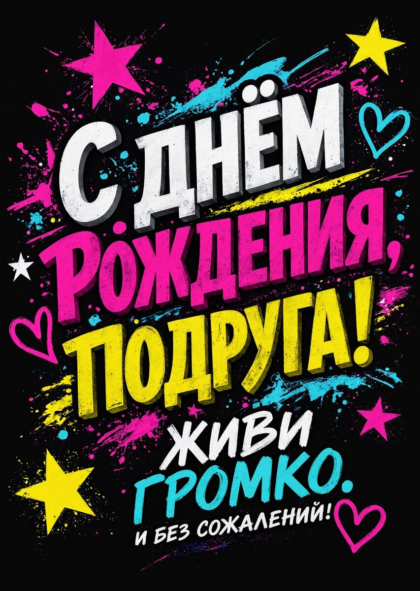 Открытка С Днём Рождения Подруга #26
