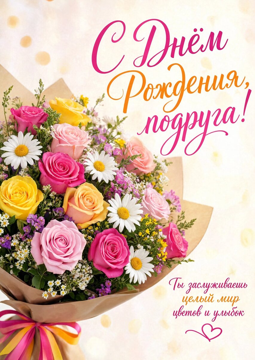 Открытка С Днём Рождения Подруга #27