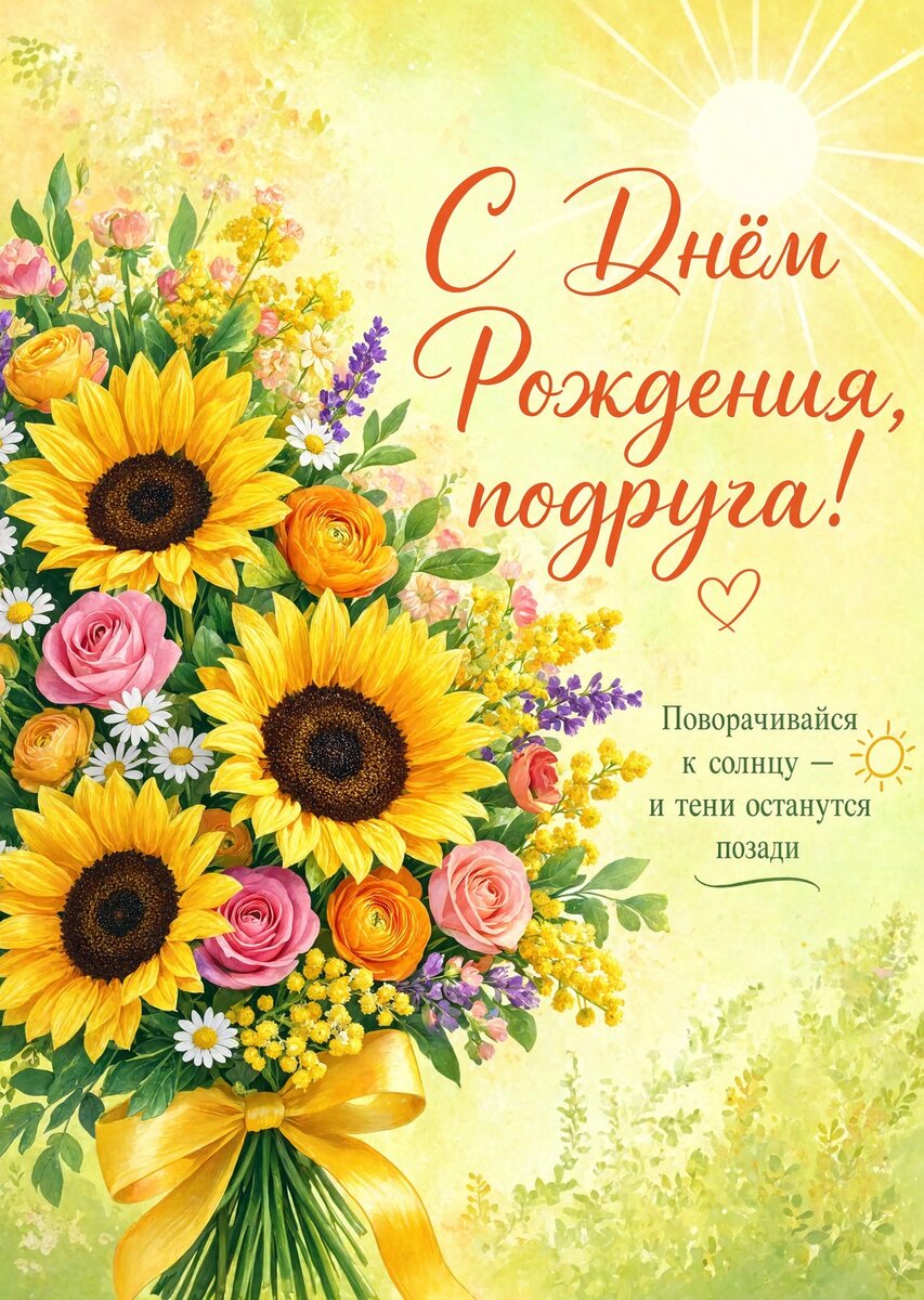 Открытка С Днём Рождения Подруга #32