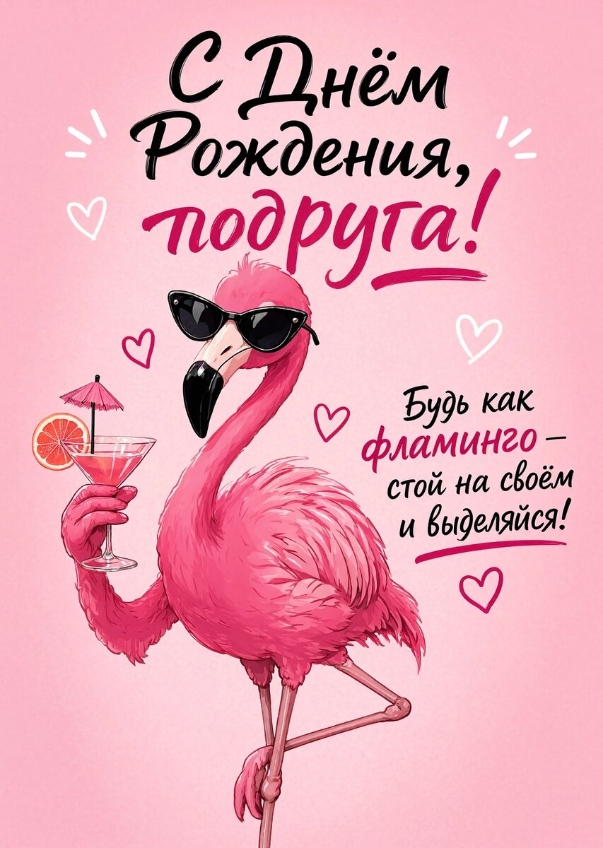 Открытка С Днём Рождения Подруга #33