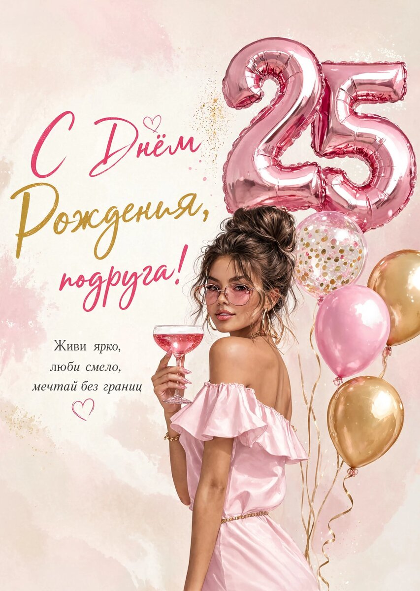 Открытка С Днём Рождения Подруга #37