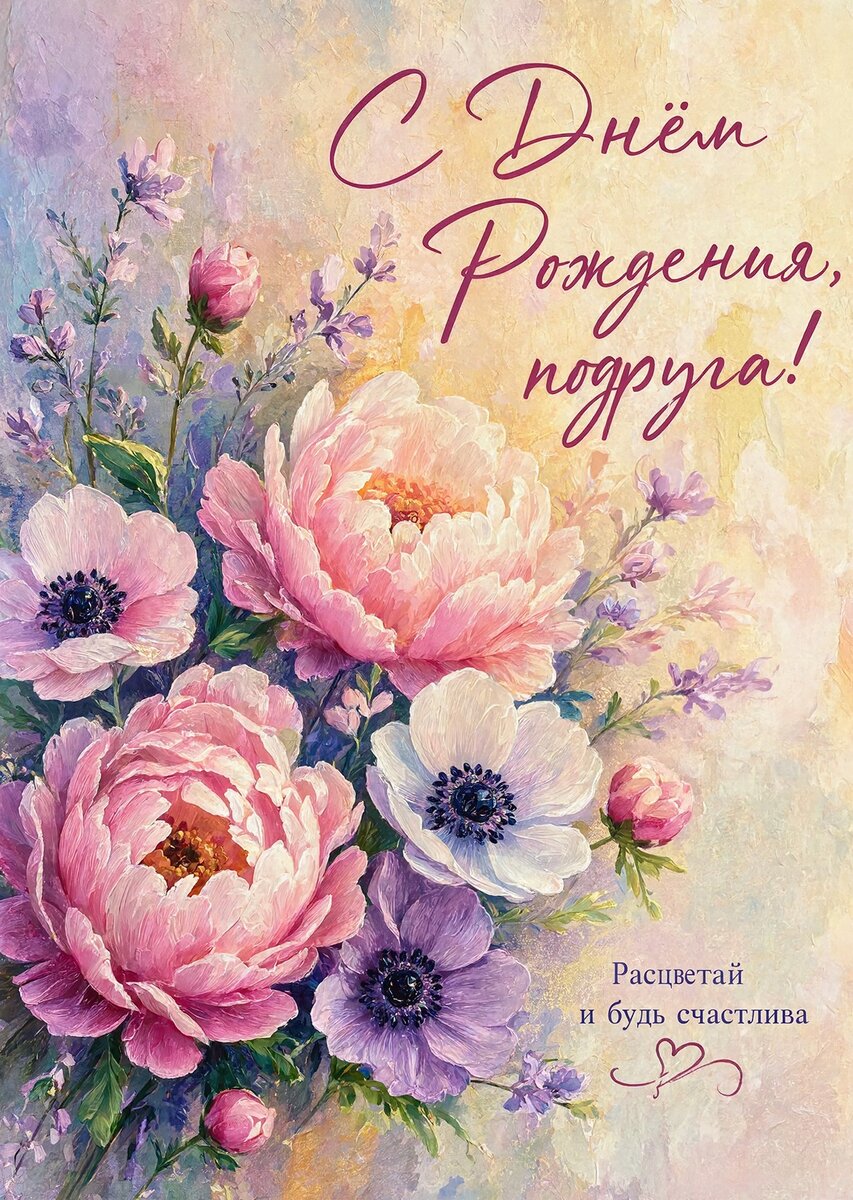 Открытка С Днём Рождения Подруга #39