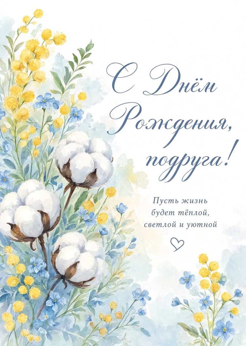 Открытка С Днём Рождения Подруга #44