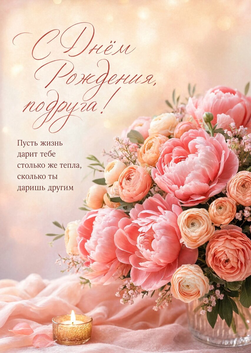 Открытка С Днём Рождения Подруга #47